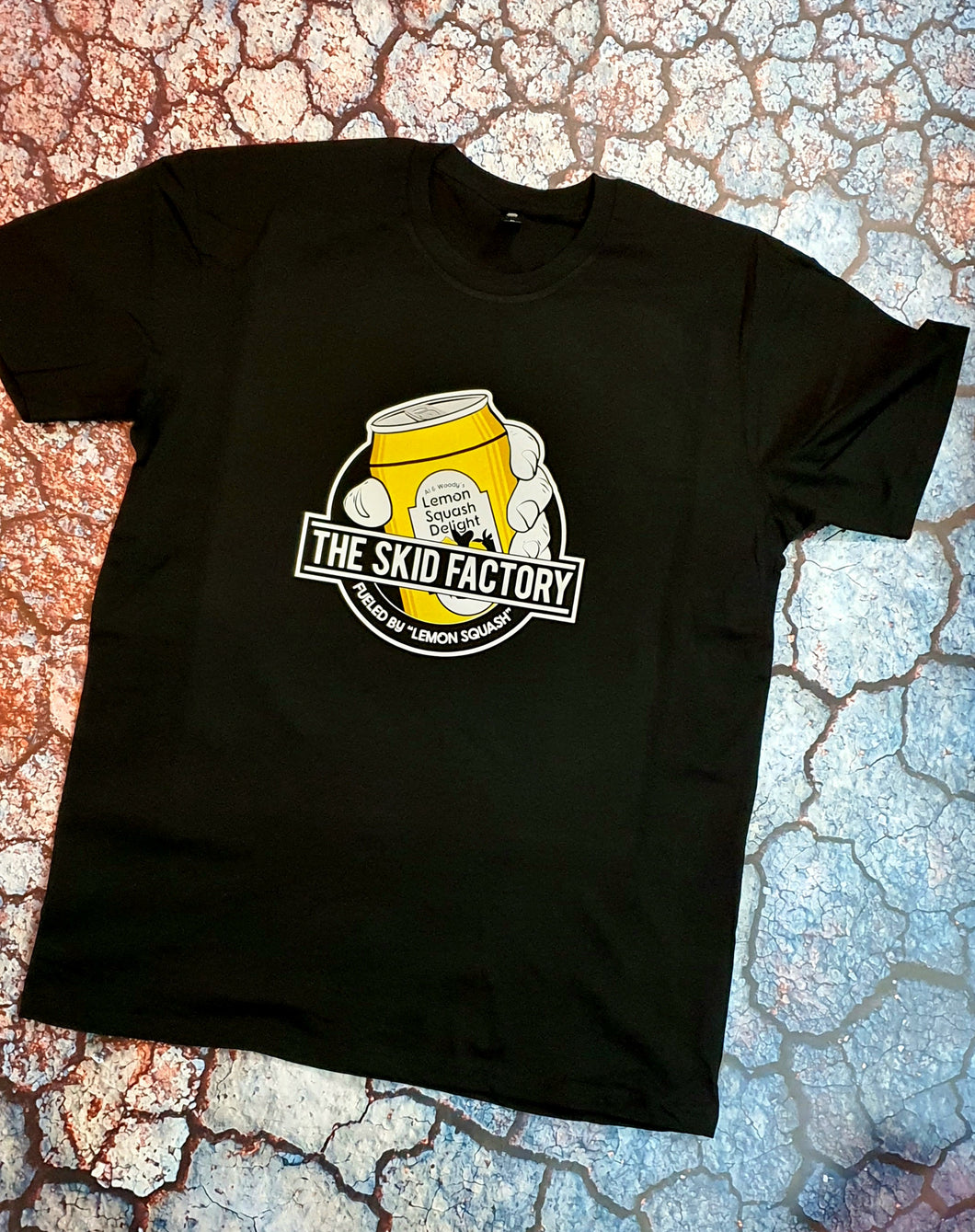 The Skid Factory - Fueled by Lemon Squash T-shirt - NOW REDUCED TO $25