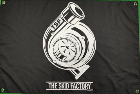 The Skid Factory Shed Flag - TSF Turbo