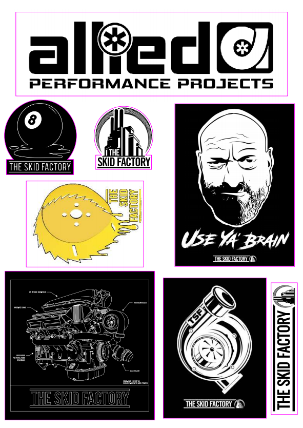The Skid Factory Sticker page