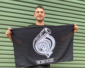 The Skid Factory Shed Flag - TSF Turbo