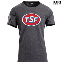 Load image into Gallery viewer, The Skid Factory - TSF Retro 70&#39;s Ringer T-Shirt