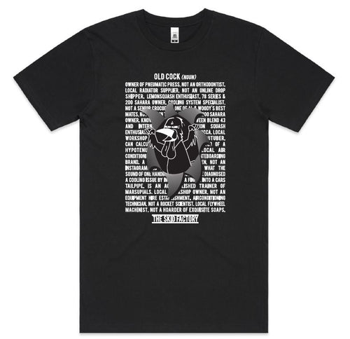 The Skid Factory - Old Cock T-shirt - Normally $30 now reduced!
